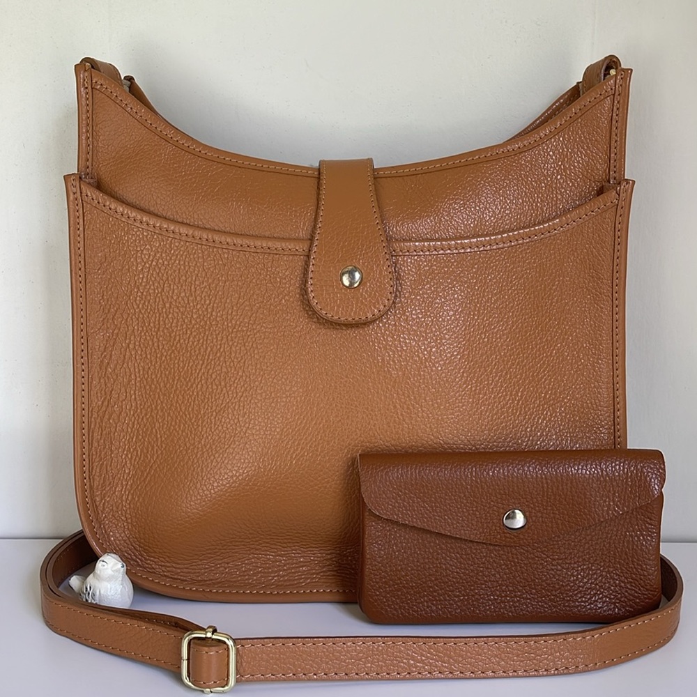 Vera Pelle Genuine Leather Crossbody Bag